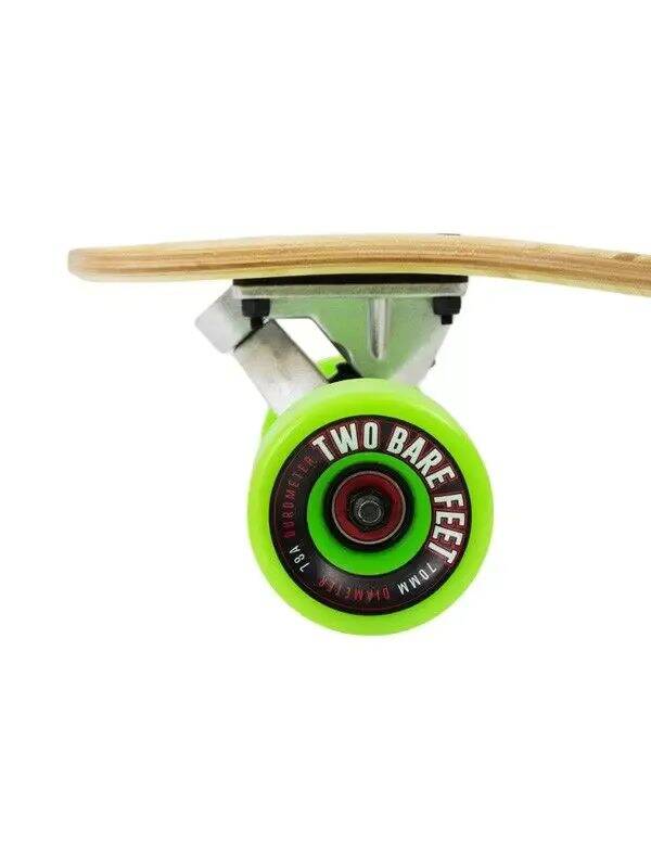 Two Bare Feet Larry Complete Longboard - Natural/Green 39''