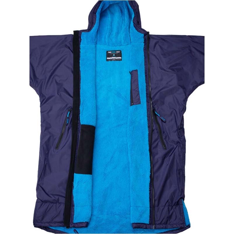 Two Bare Feet Weatherproof Changing Robe with Changing Mat - Navy/Blue