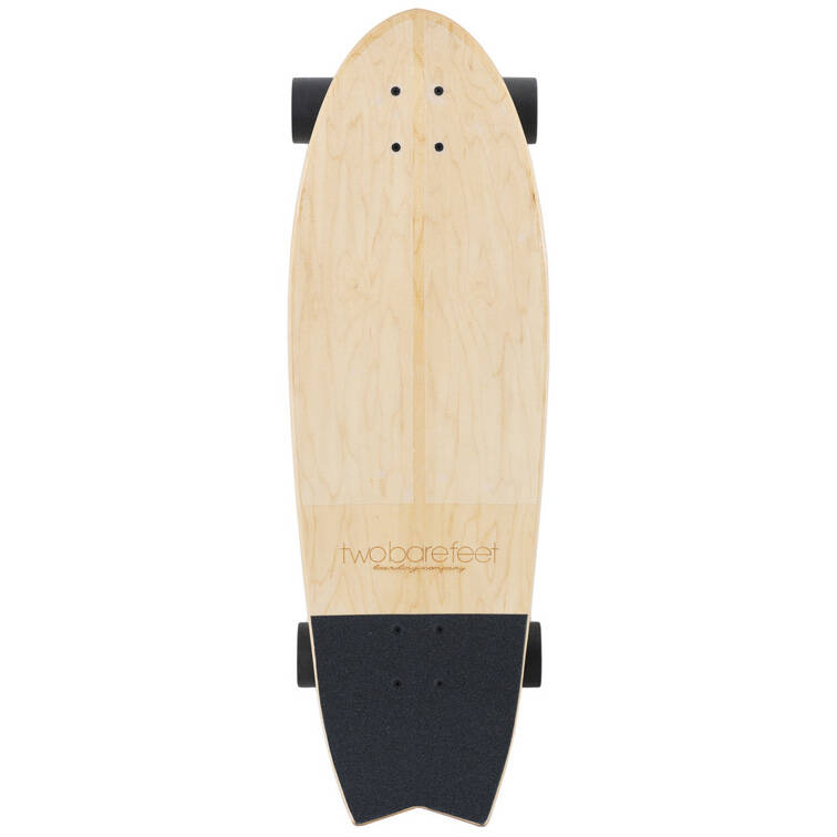 Two Bare Feet Carver Complete Longboard - Natural/Black 31''