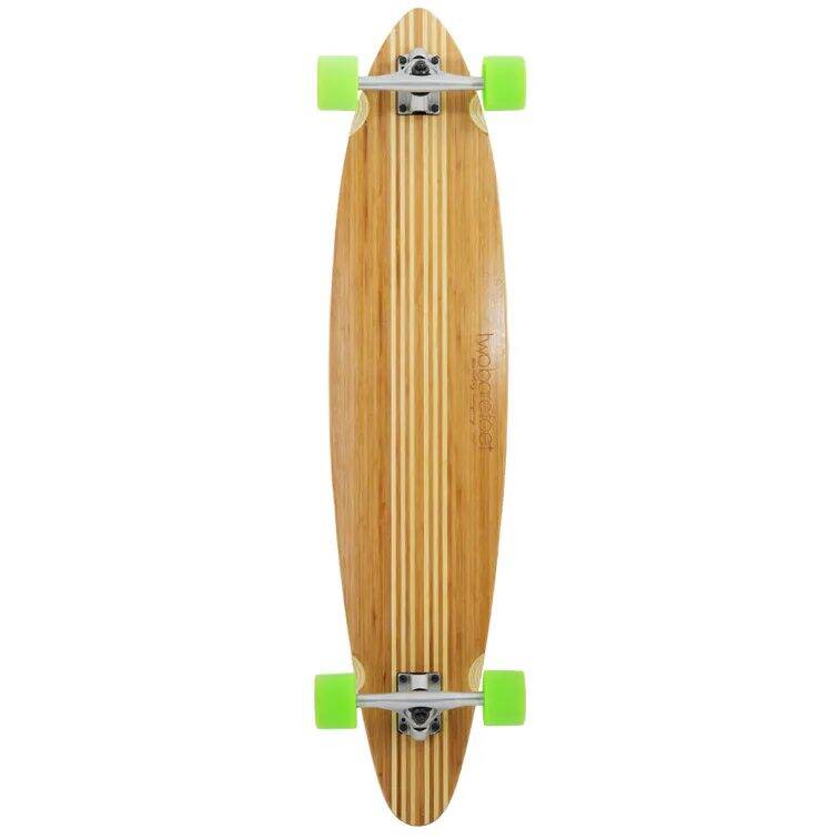 Two Bare Feet The Chad Complete Longboard - Natural/Green 42''