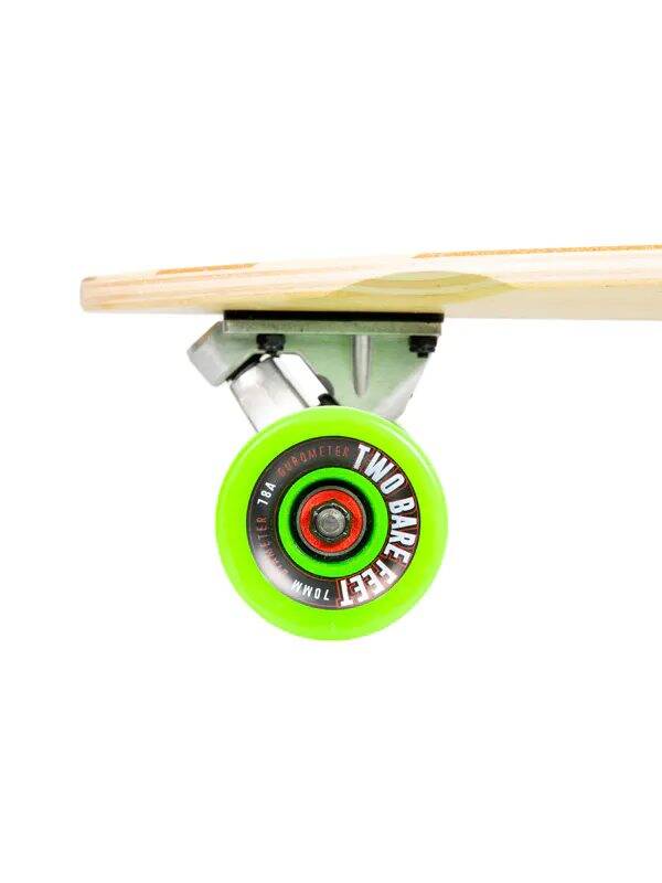 Two Bare Feet The Deacon Complete Longboard - Natural/Green 40''