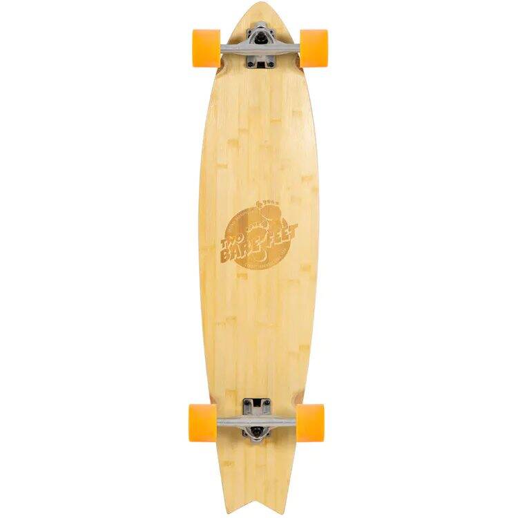 Two Bare Feet The Deacon Complete Longboard - Natural/Orange 40''