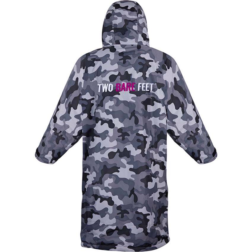Two Bare Feet Junior Weatherproof Changing Robe & Mat - Camo/Raspberry