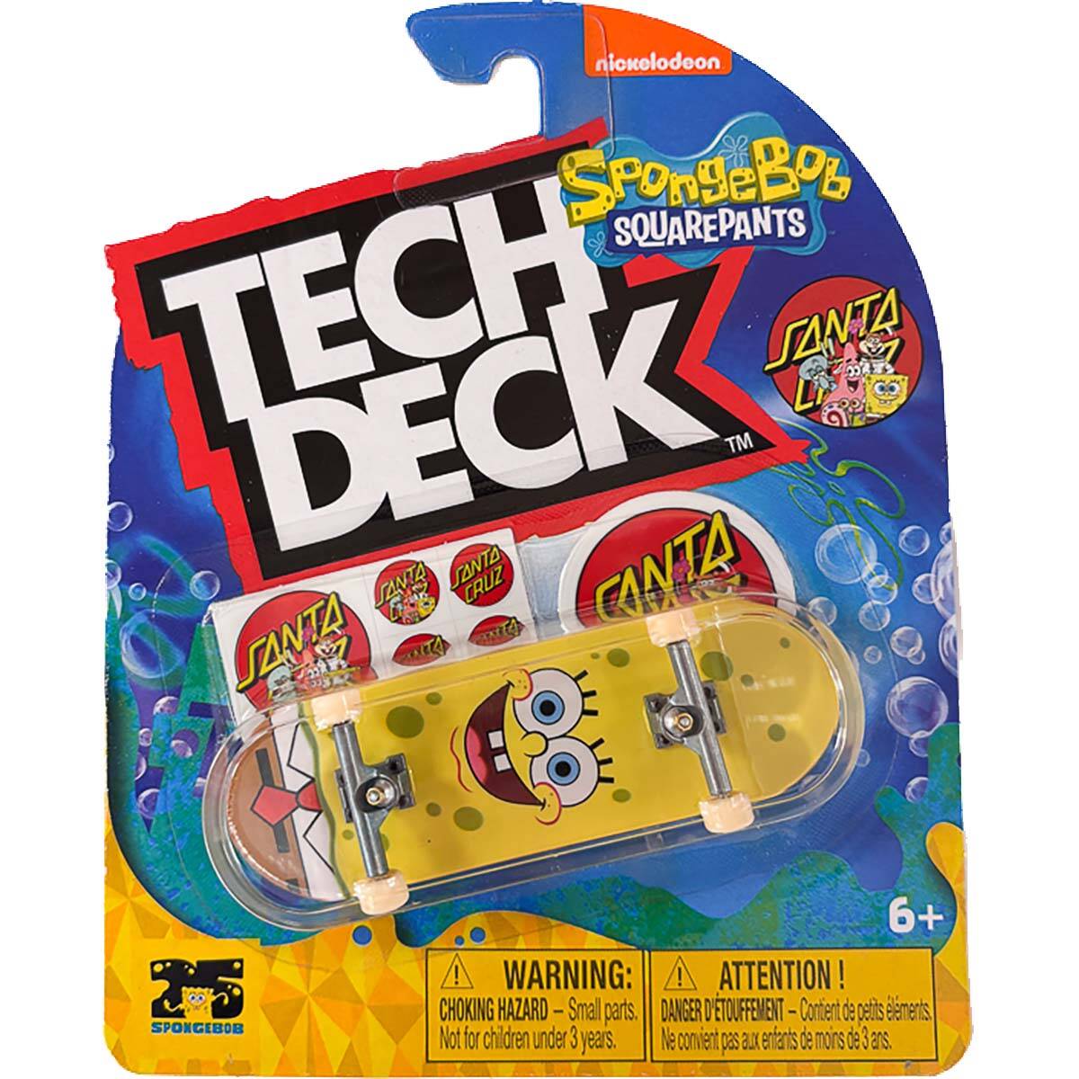 Tech Deck Santa Cruz x Spongebob Fingerboard - Random
