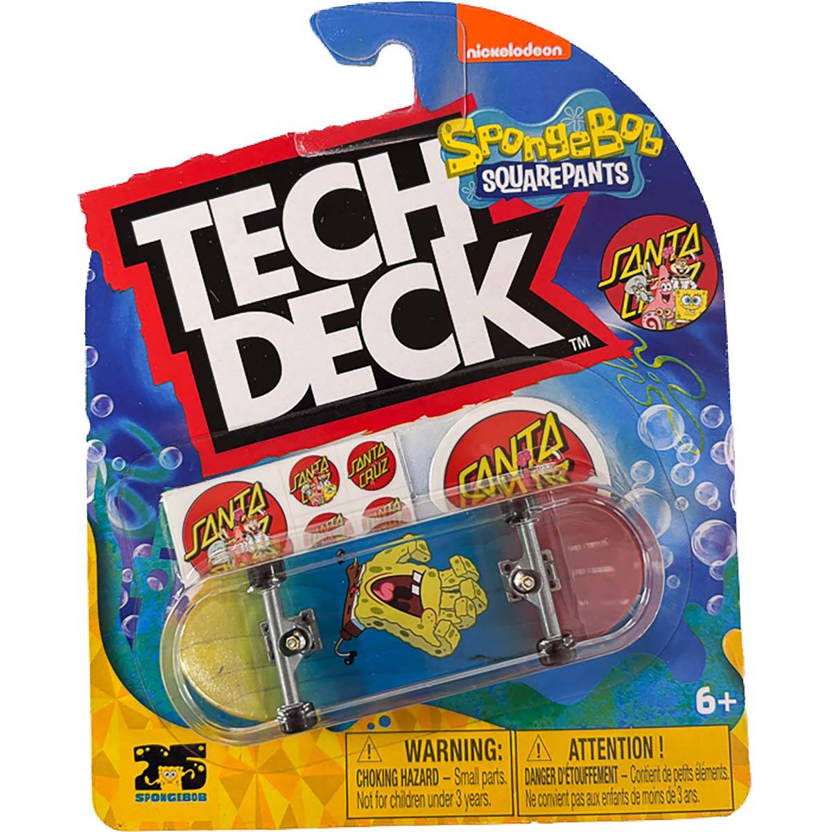 Tech Deck Santa Cruz x Spongebob Fingerboard - Random