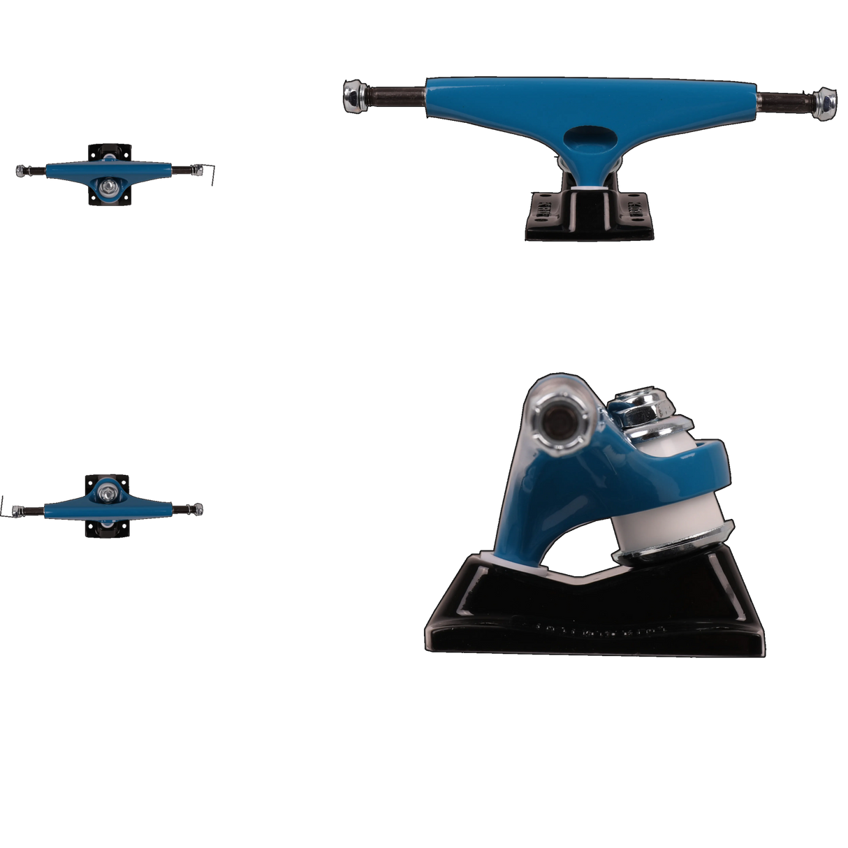 Tensor Alloys Skateboard Trucks - Teal/Black 5.25''