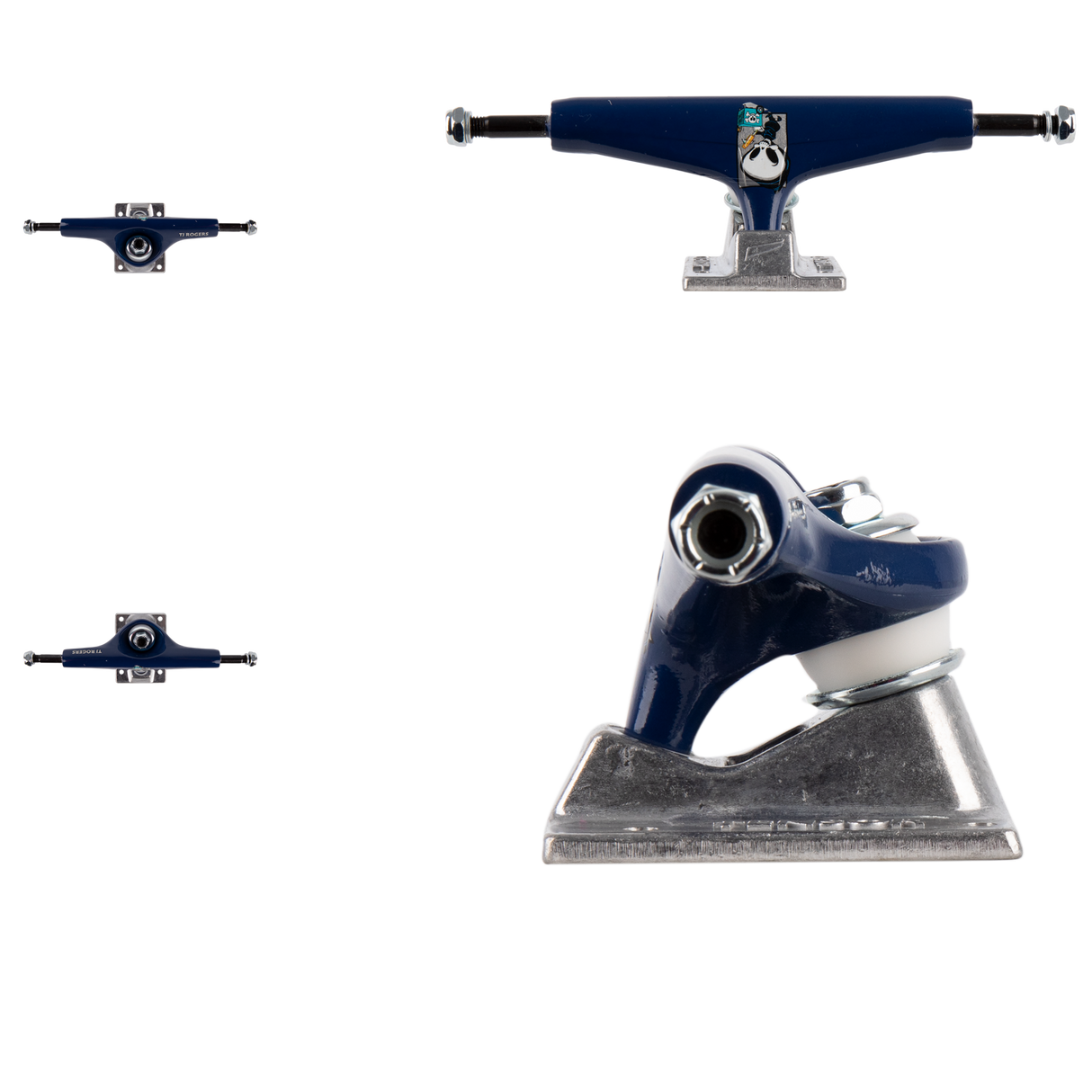 Tensor Alum Reaper Box Skateboard Trucks - Rogers/Navy 5.5"