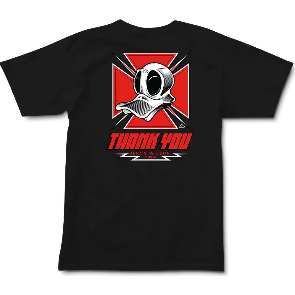 Thank You X Jeron Wilson Duck Shield T Shirt - Black