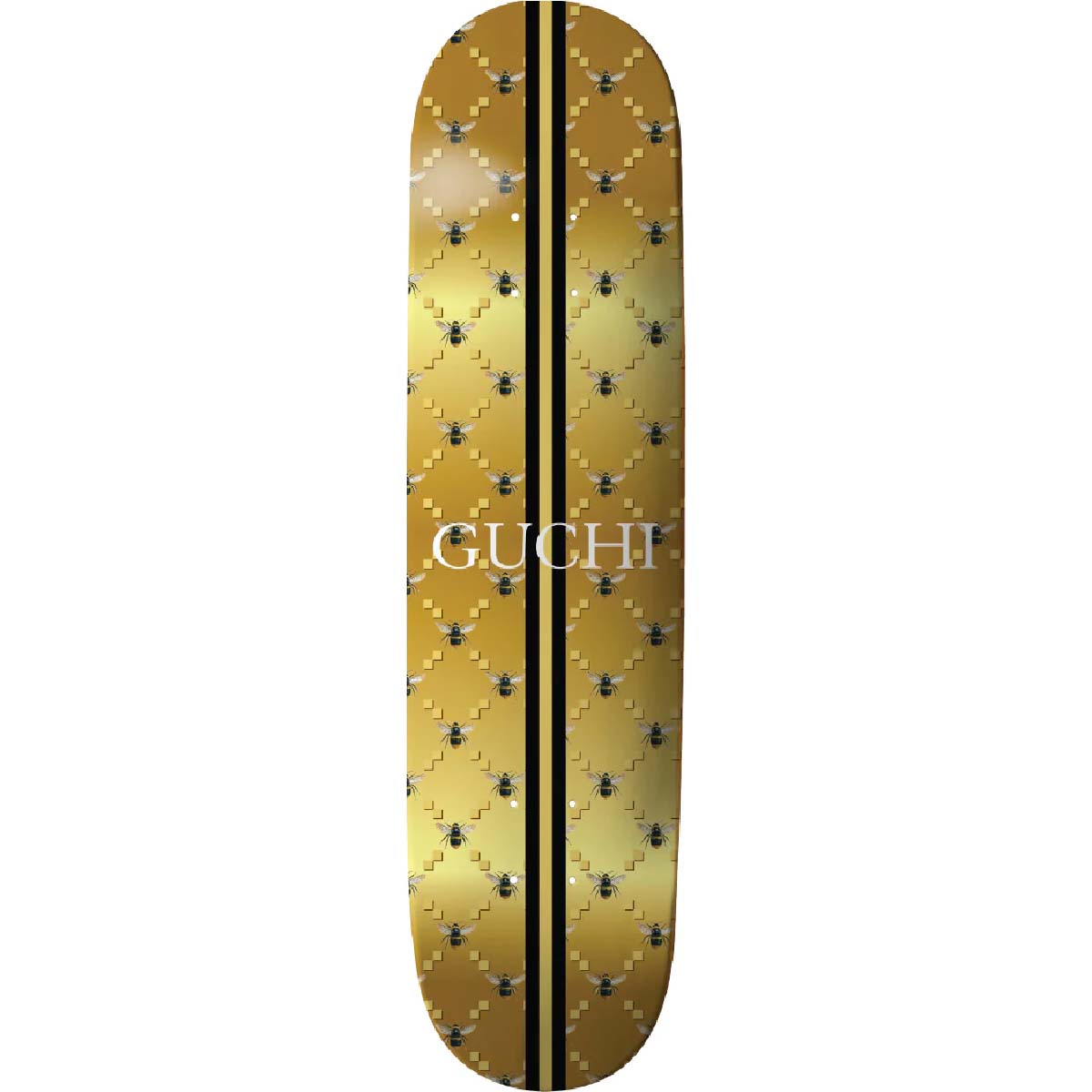 Thank You Gold Guchi Bee Skateboard Deck - Hamaguchi 8.25"