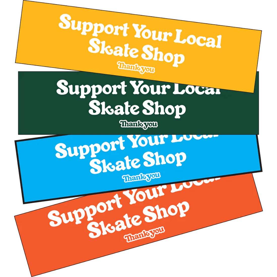Thank You Support Bumper Sticker - Assorted
