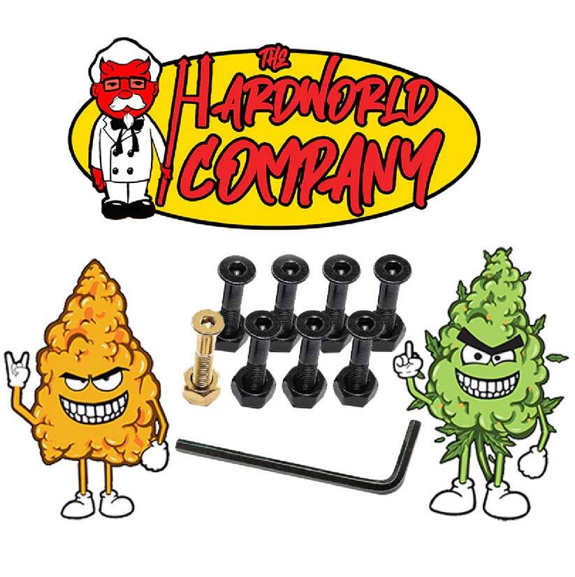 THC 1" Skateboard Truck Bolts - Hard World
