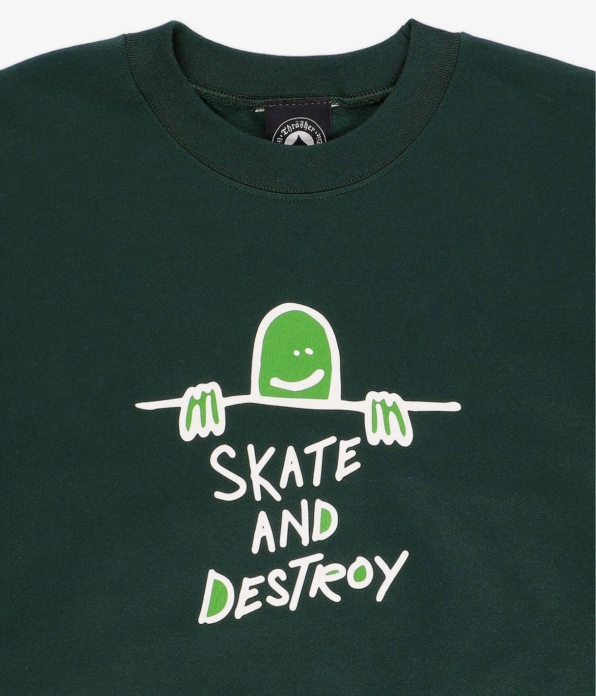 Thrasher Gonz Sad Logo Crewneck - Green