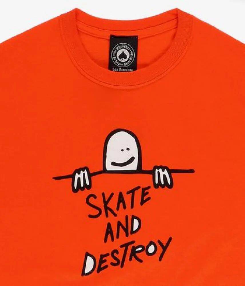 Thrasher Gonz Sad Logo T Shirt - Orange