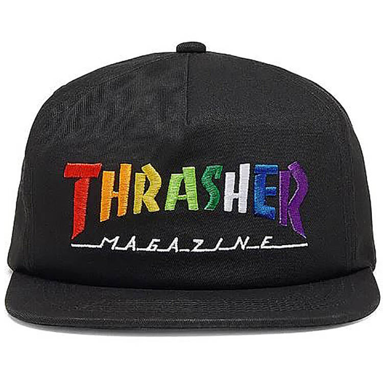 Thrasher Rainbow Mag Snapback Cap - Black