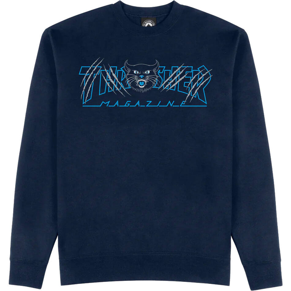 Thrasher Gato Crew - Navy
