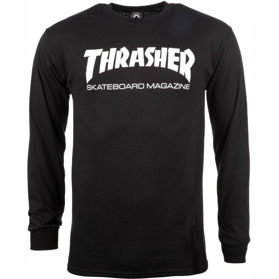 Thrasher Skate Mag Long Sleeve T Shirt - Black
