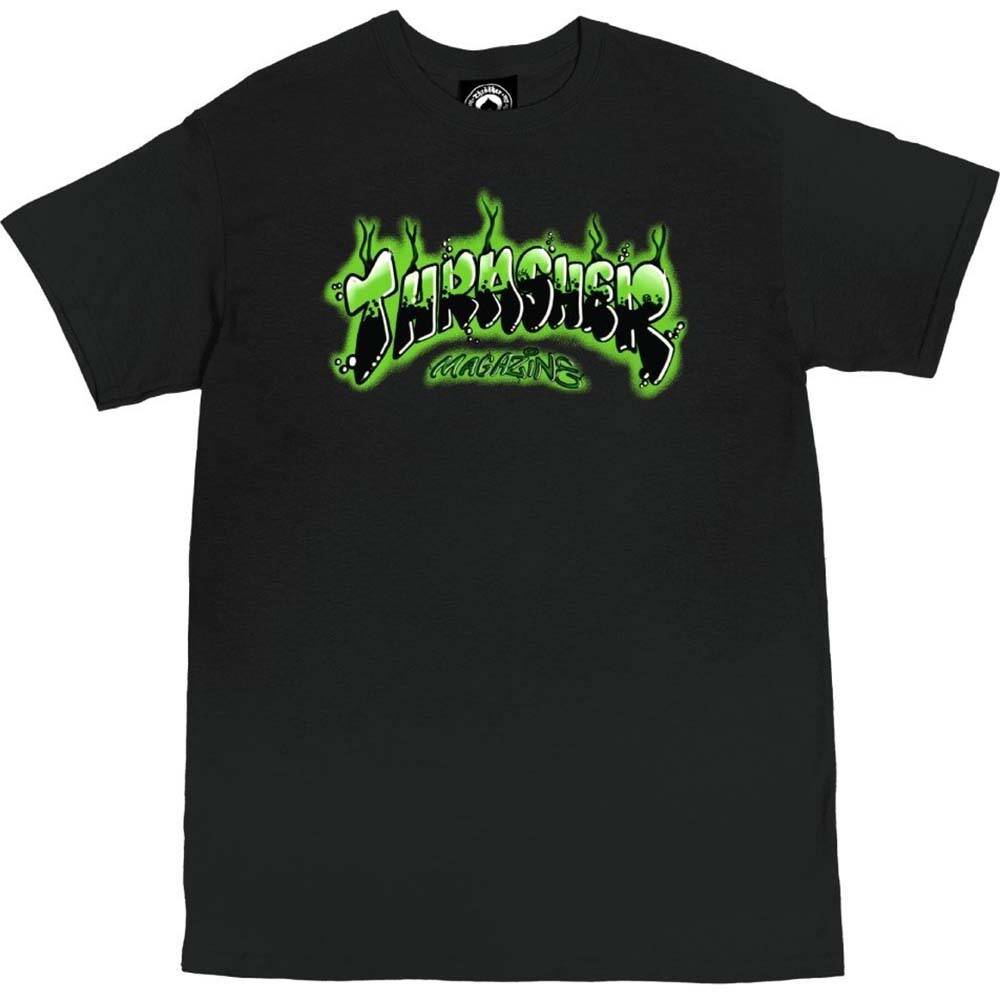 Thrasher Airbrush T Shirt - Black