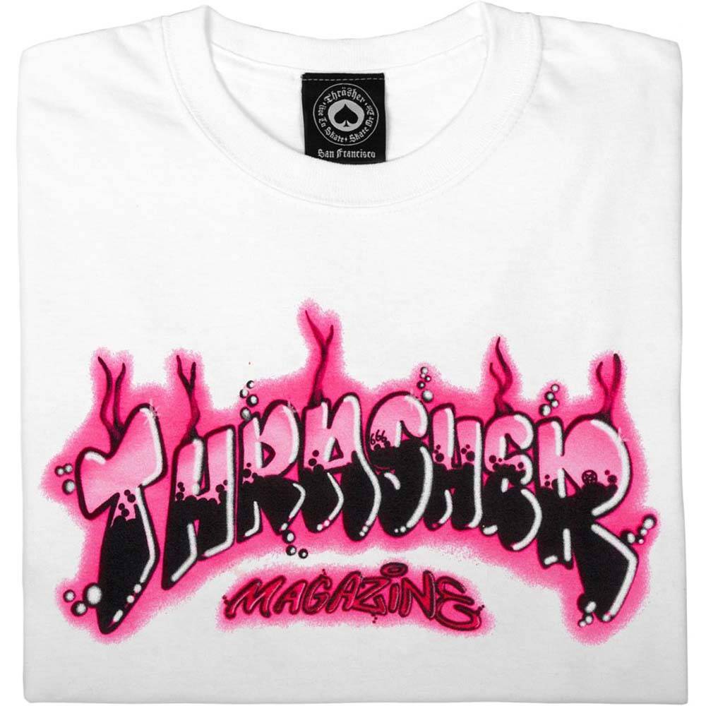 Thrasher Airbrush T Shirt - White