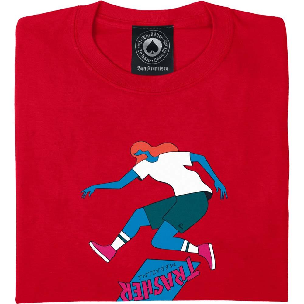 Thrasher Trasher Tre T Shirt - Red