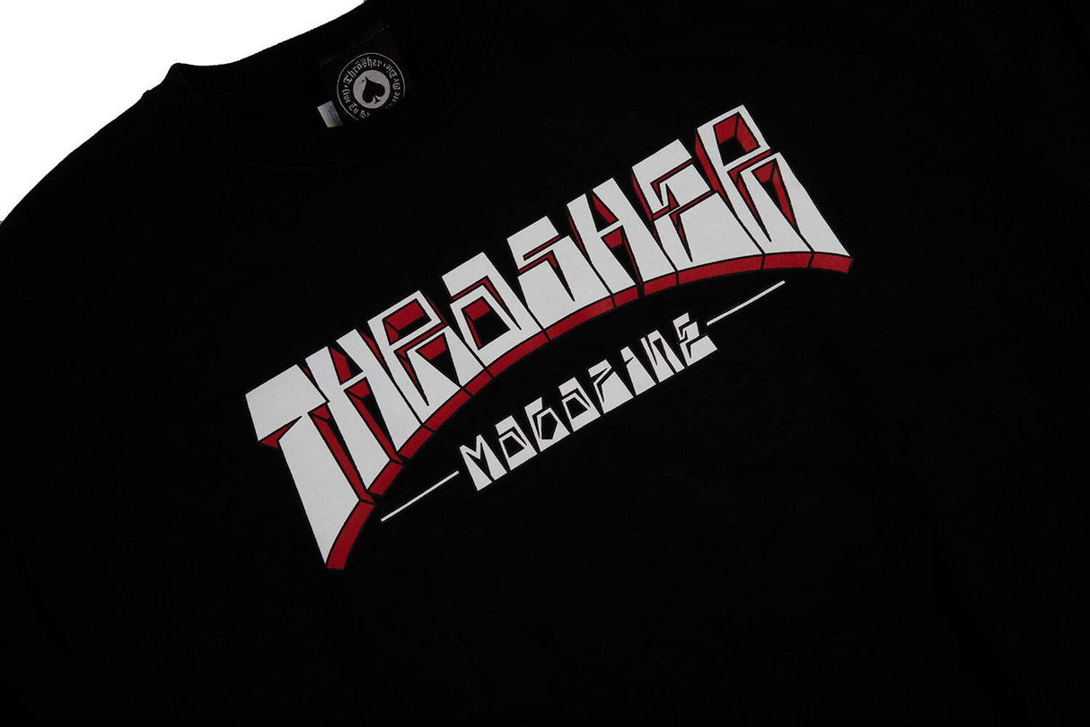 Thrasher Firme Logo Crew - Black