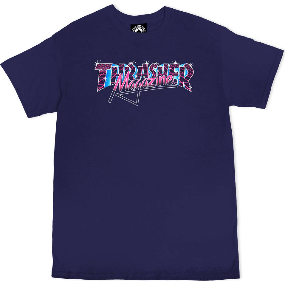 Thrasher Vice Logo T Shirt - Navy