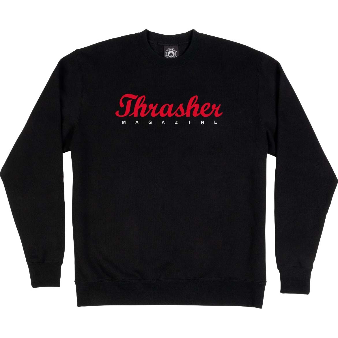 Thrasher Script Crew - Black