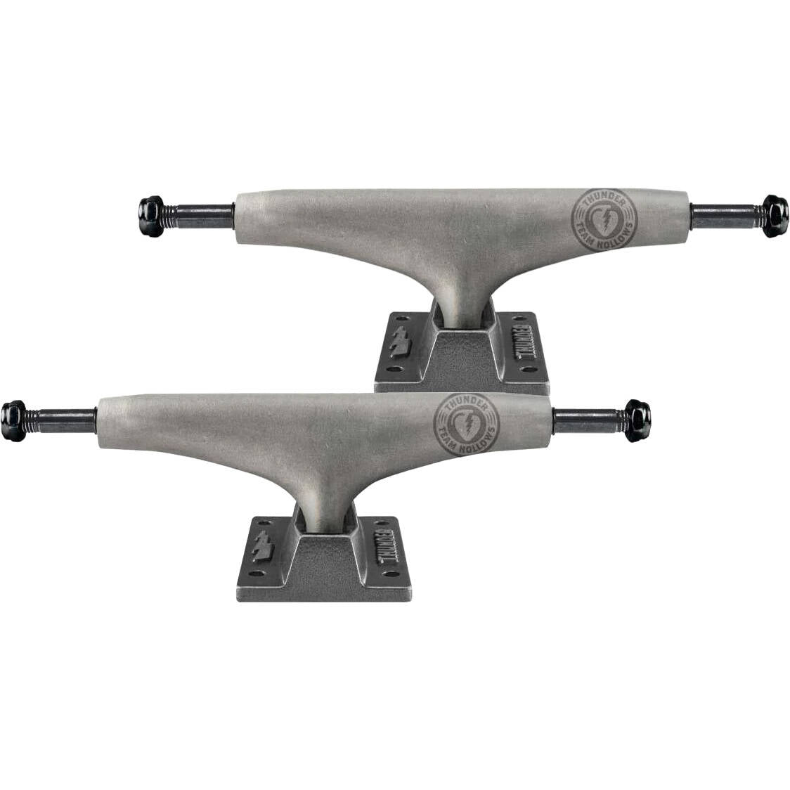 Thunder 148 Team Hollow Raw Skateboard Trucks - Raw/Black 148mm