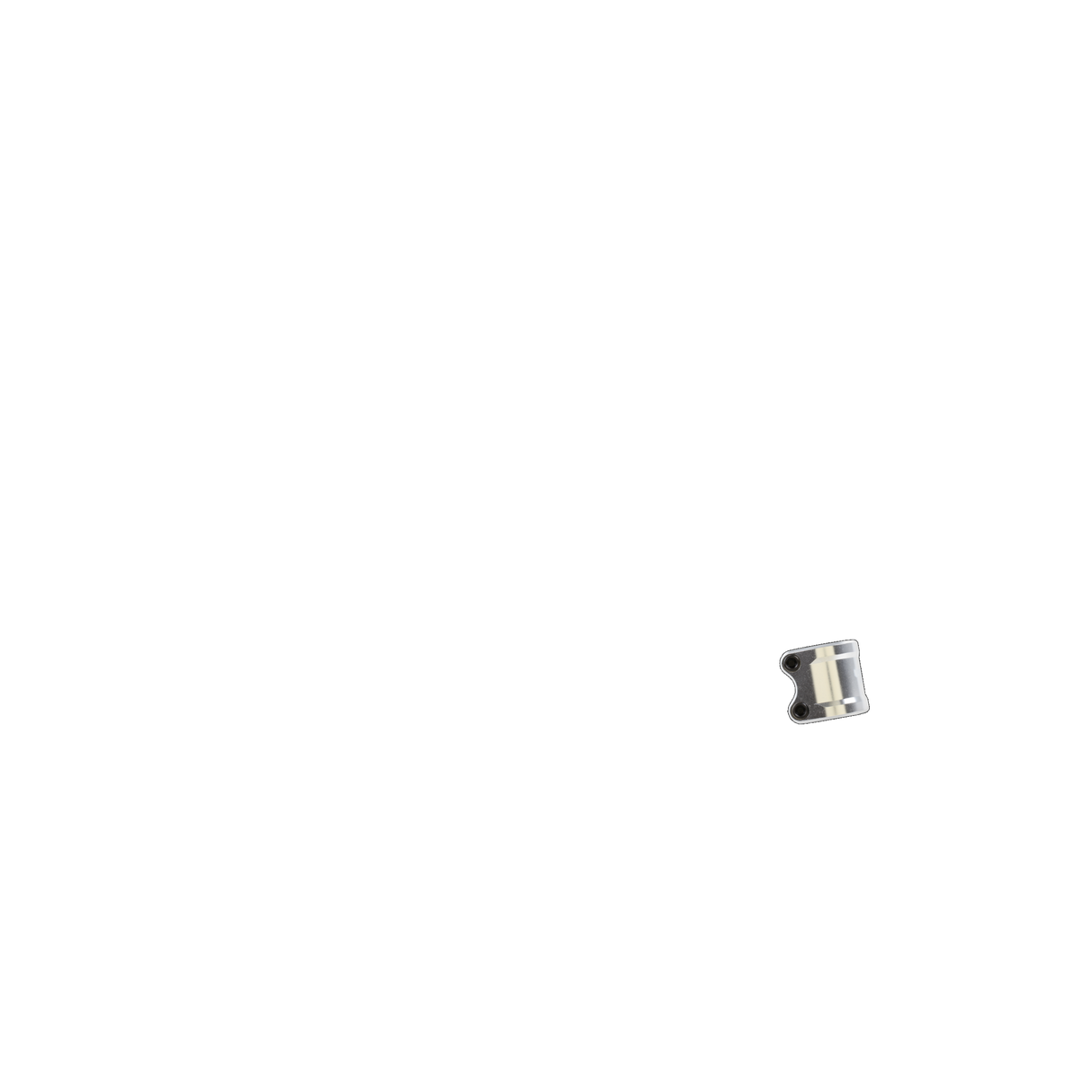 Tilt ARC Double Pro Scooter Clamp - Silver