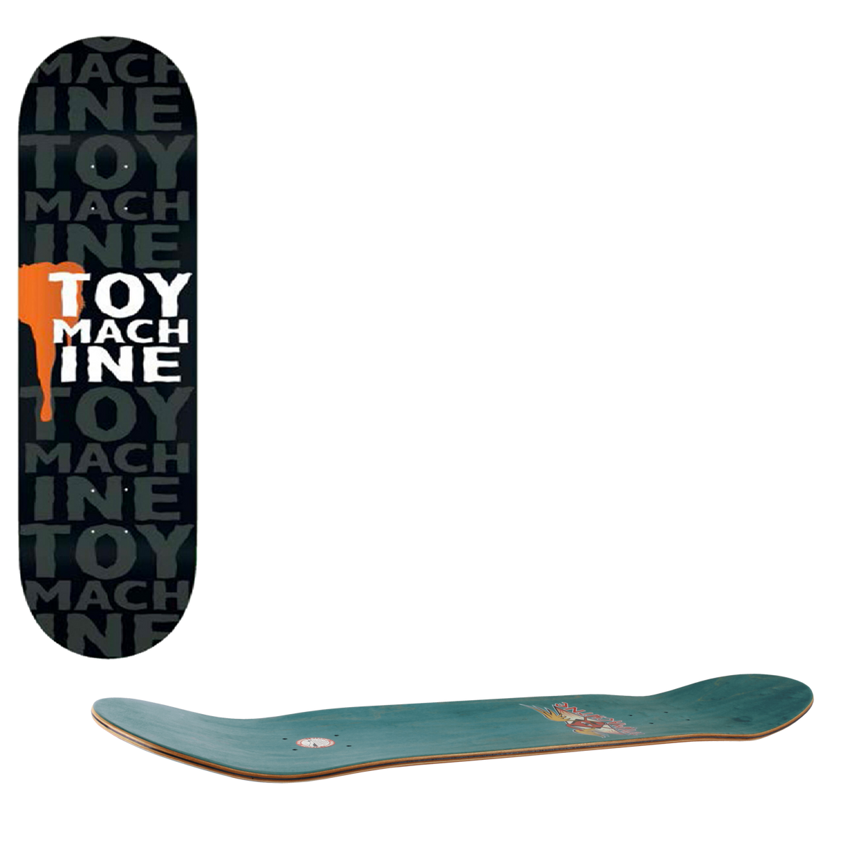 Toy Machine Drip Skateboard Deck - Black 8.25"