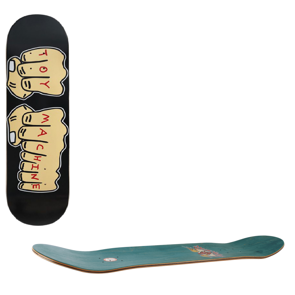 Toy Machine Fists Skateboard Deck 8.25"
