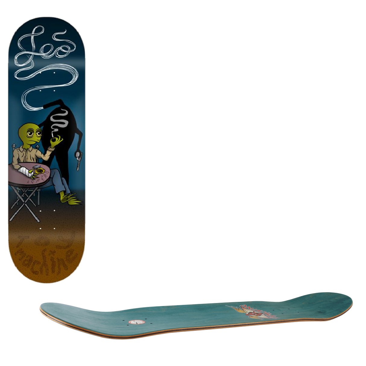 Toy Machine Romero TB Smoker Skateboard Deck - 8.25"