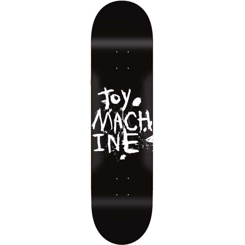 Toy Machine Paint Skateboard Deck - Black 8.25"