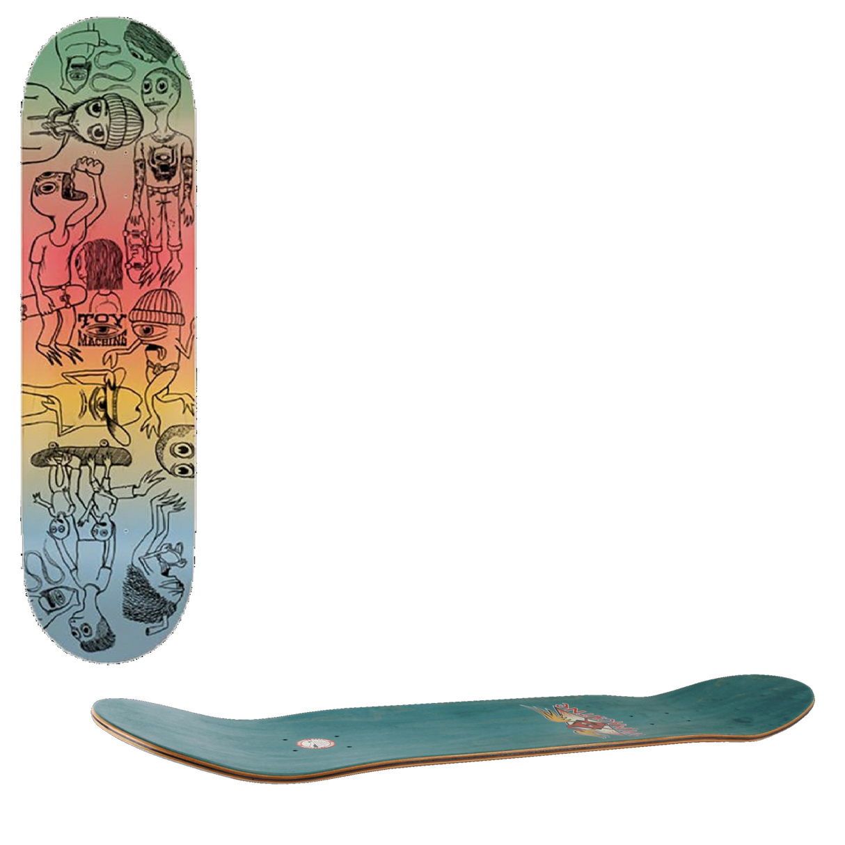 Toy Machine Characters Skateboard Deck - 8.25''