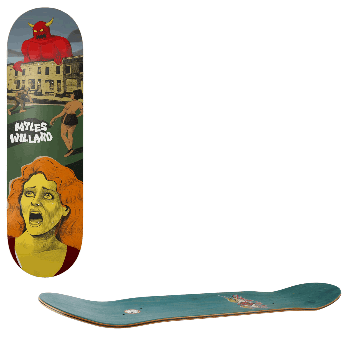 Toy Machine Horror Show Skateboard Deck - Willard 8.38"