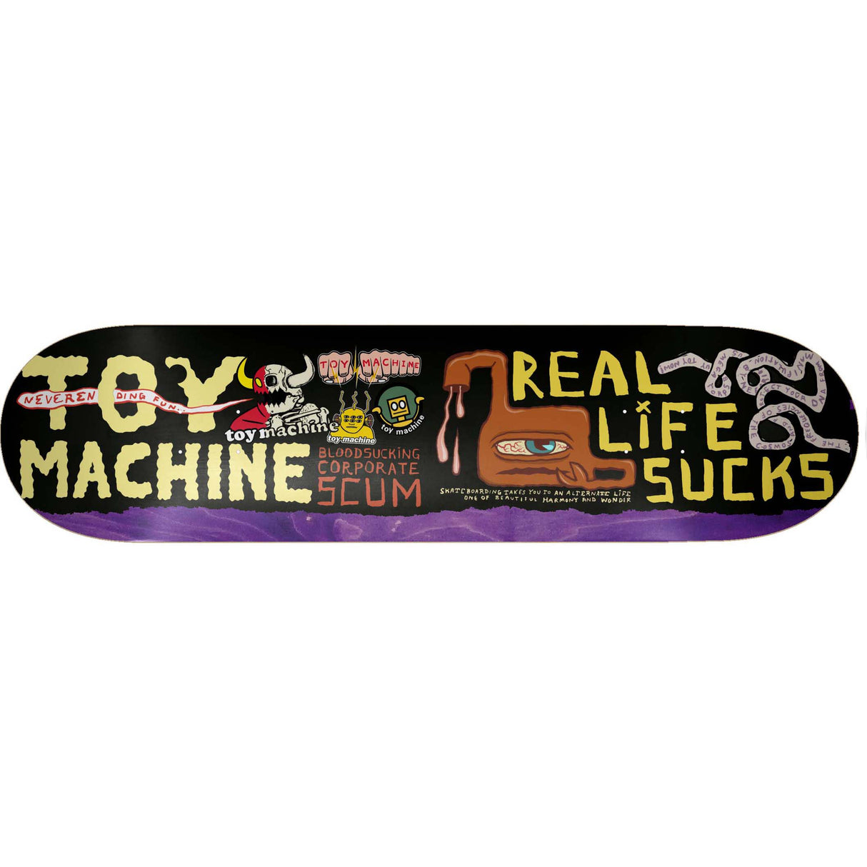Toy Machine Neverending Skateboard Deck 8.25"