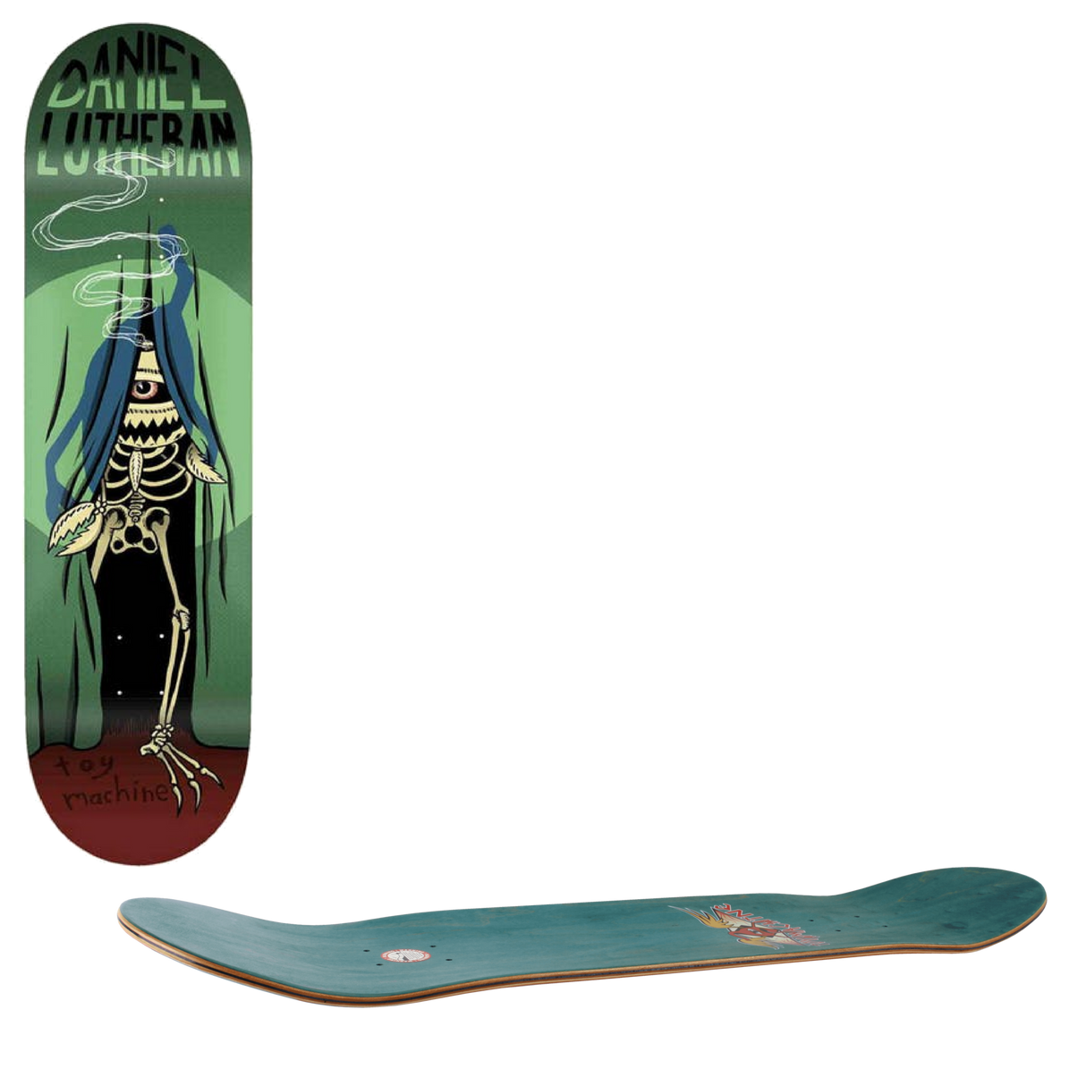 Toy Machine Curtain Skateboard Deck - Lutheran 7.88''