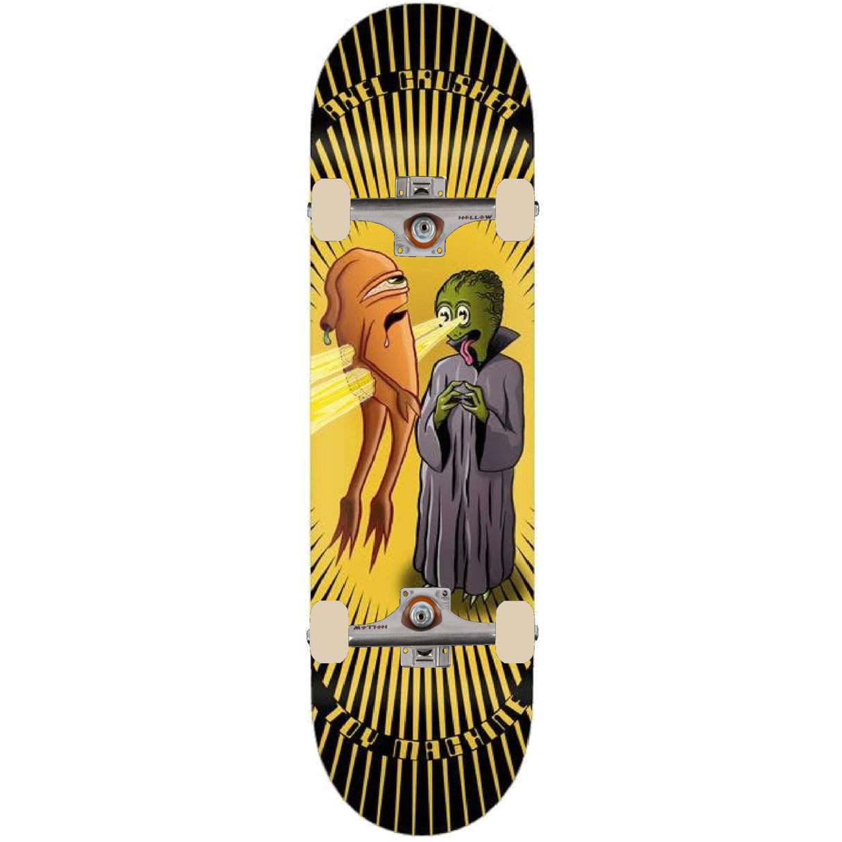 Toy Machine X-Ray Eyes Custom Skateboard - Yellow 8.25"