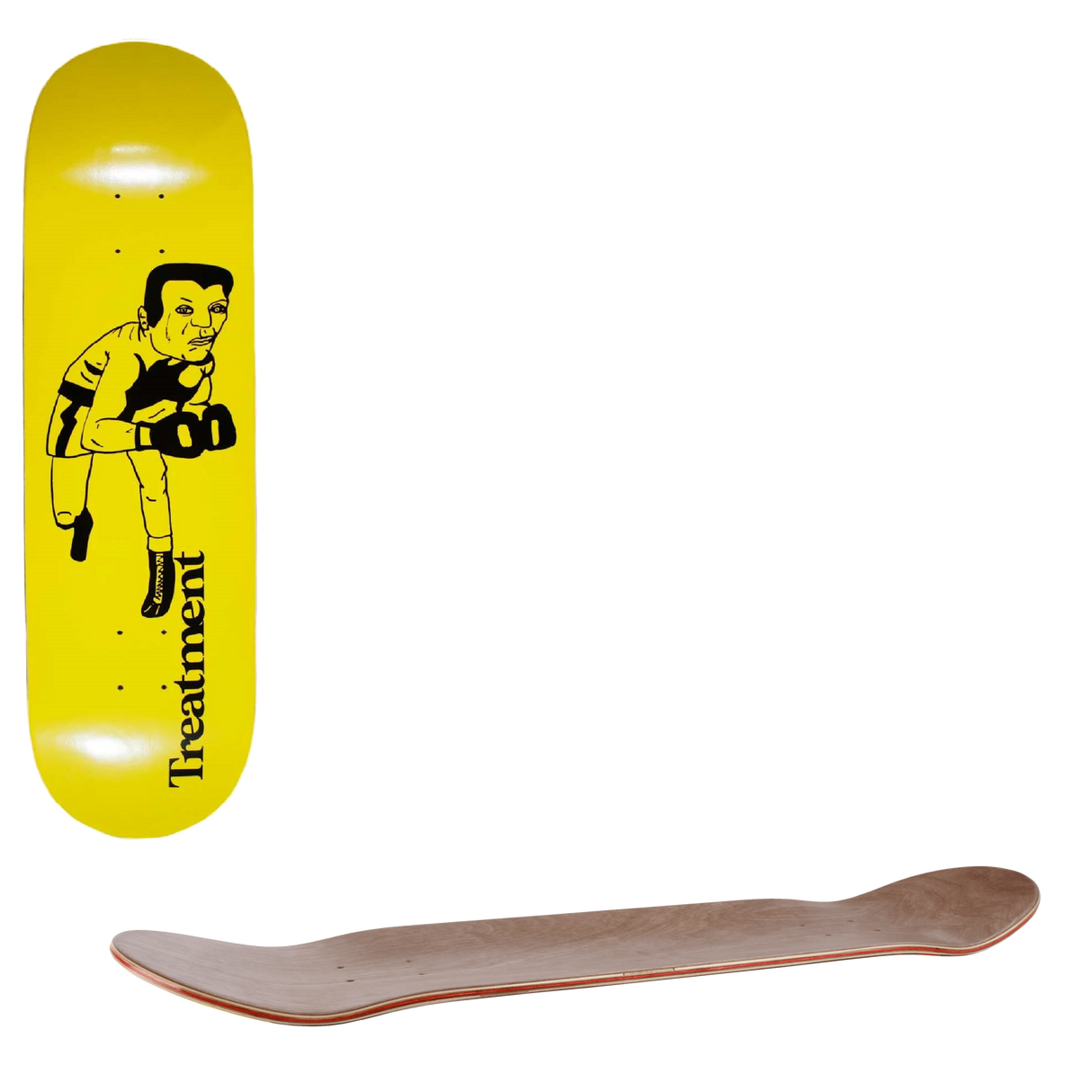 Treatment Boxer Man Skateboard Deck 8.5"