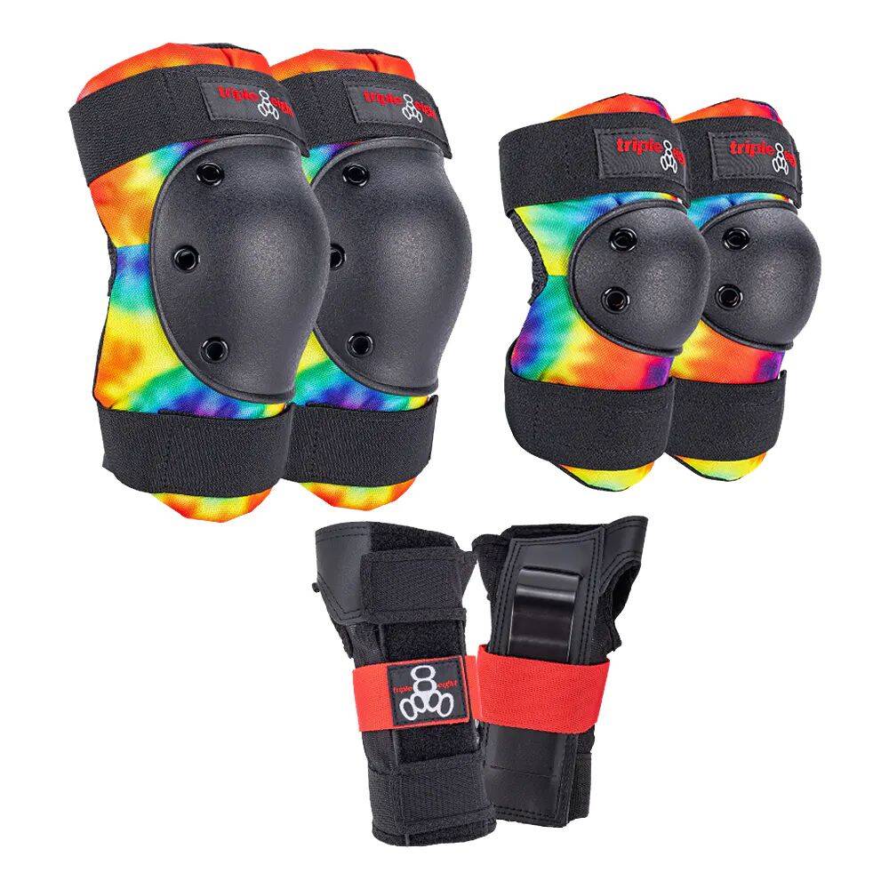 Triple 8 Saver Series 3-Pack Pad Set - Tie Dye