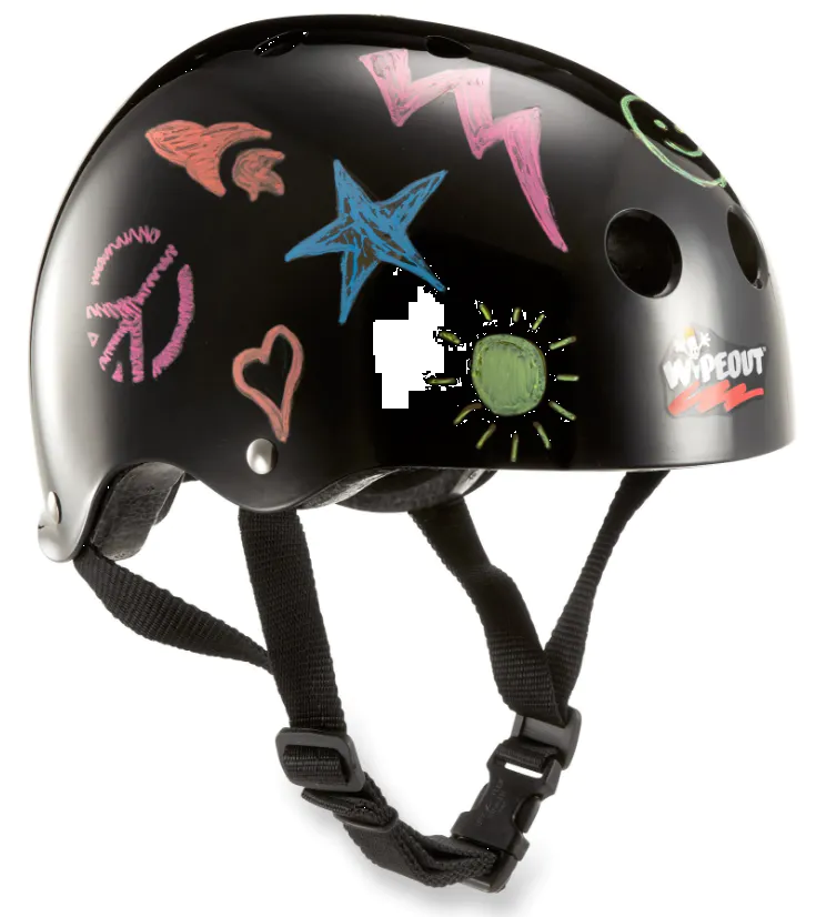 Triple 8 Kids Wipeout Helmet - Black
