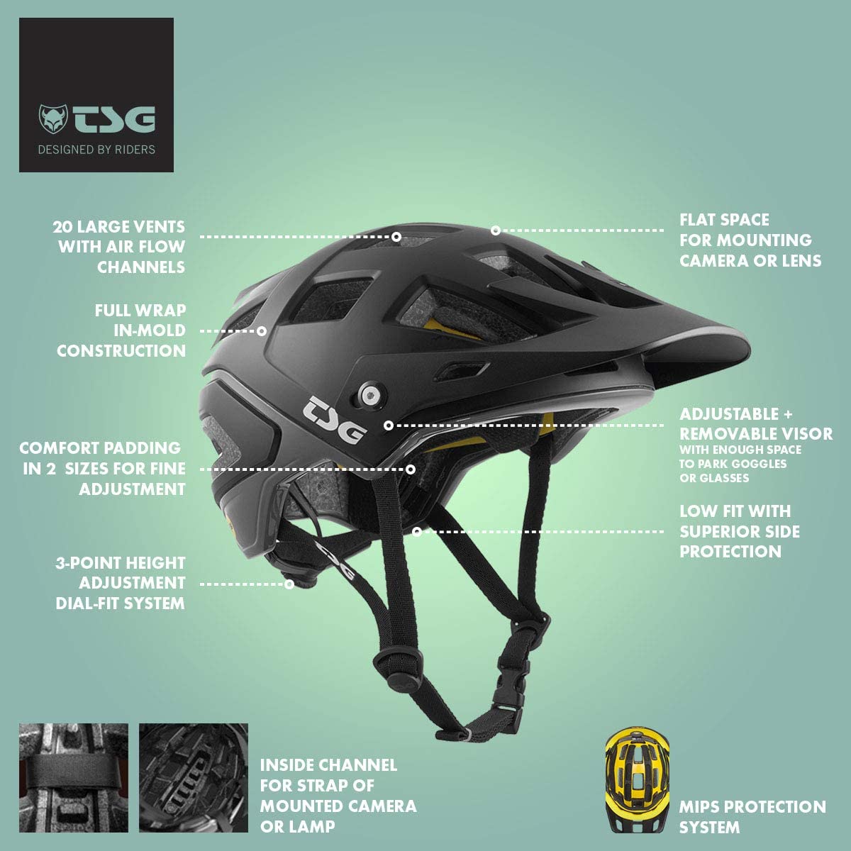 TSG Scope MIPS MTB/Road Helmet - Satin White