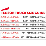 Tensor Mag Light Skateboard Trucks - Black 5.25"