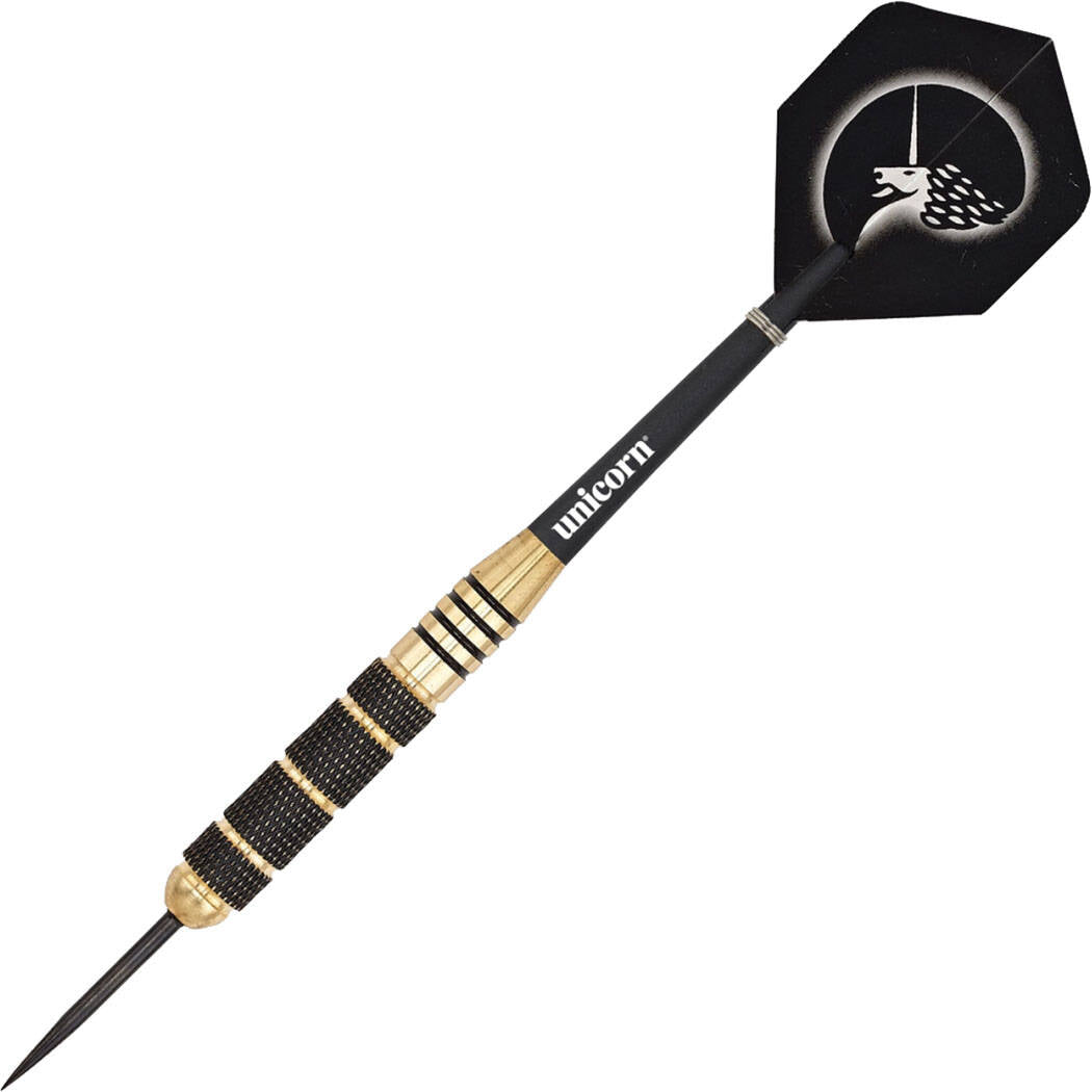 Unicorn Core Plus Win Brass 23g Darts - Black/Gold