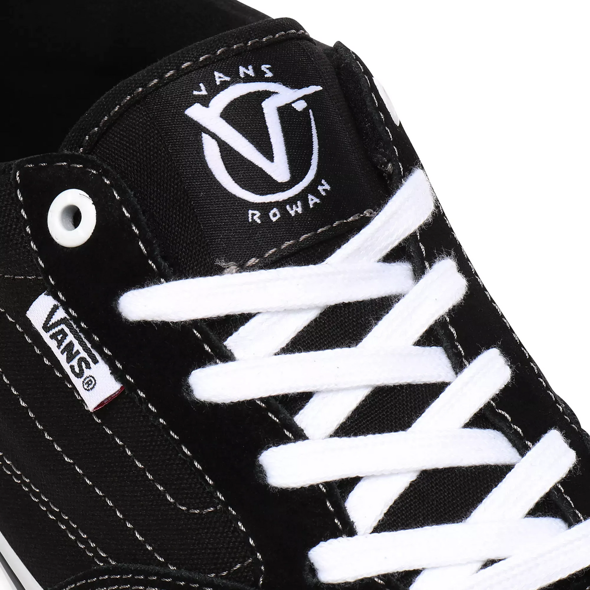 Vans Rowan Pro Skate Shoes - Black/White