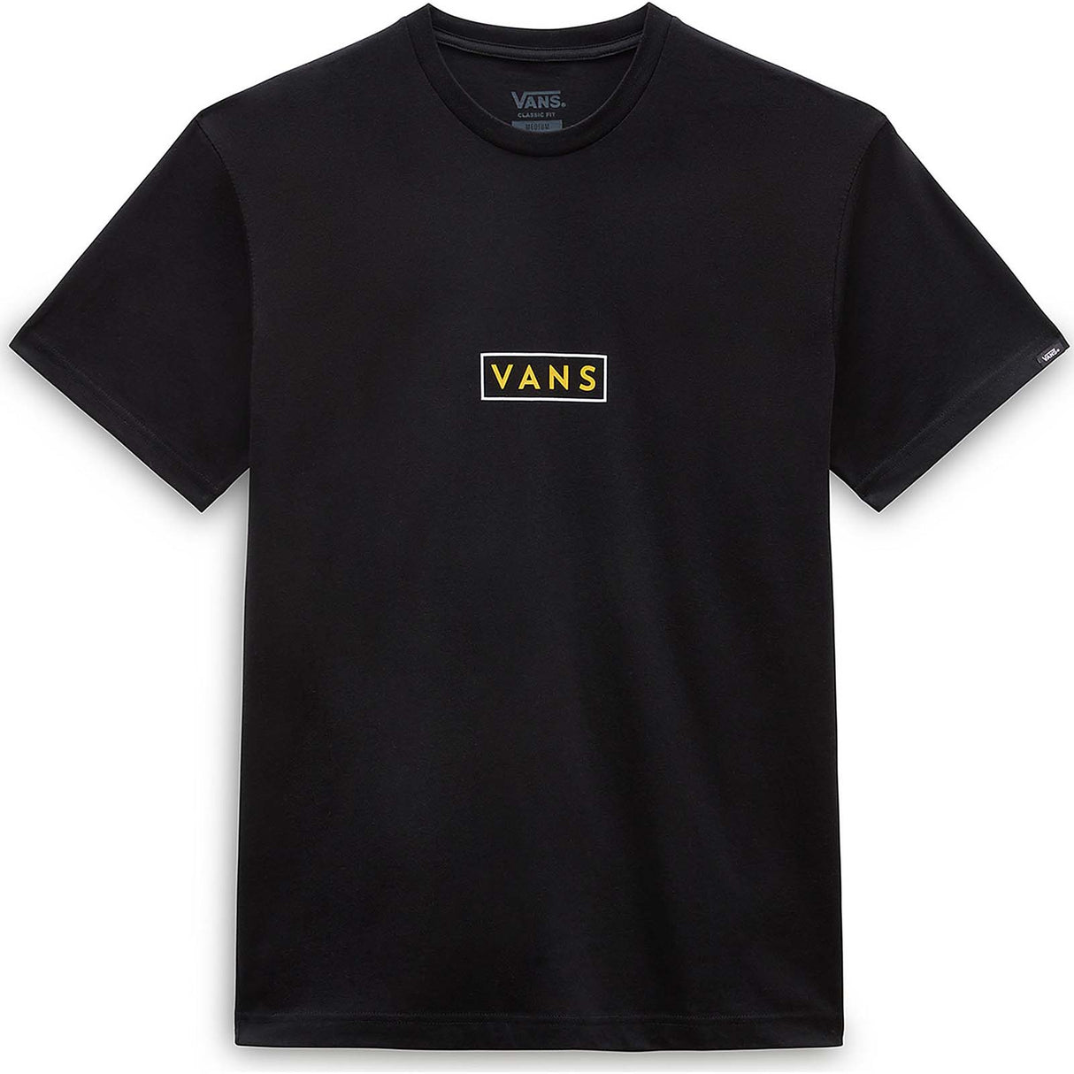Vans Classic Easy Box T Shirt - Black/White/Old Gold