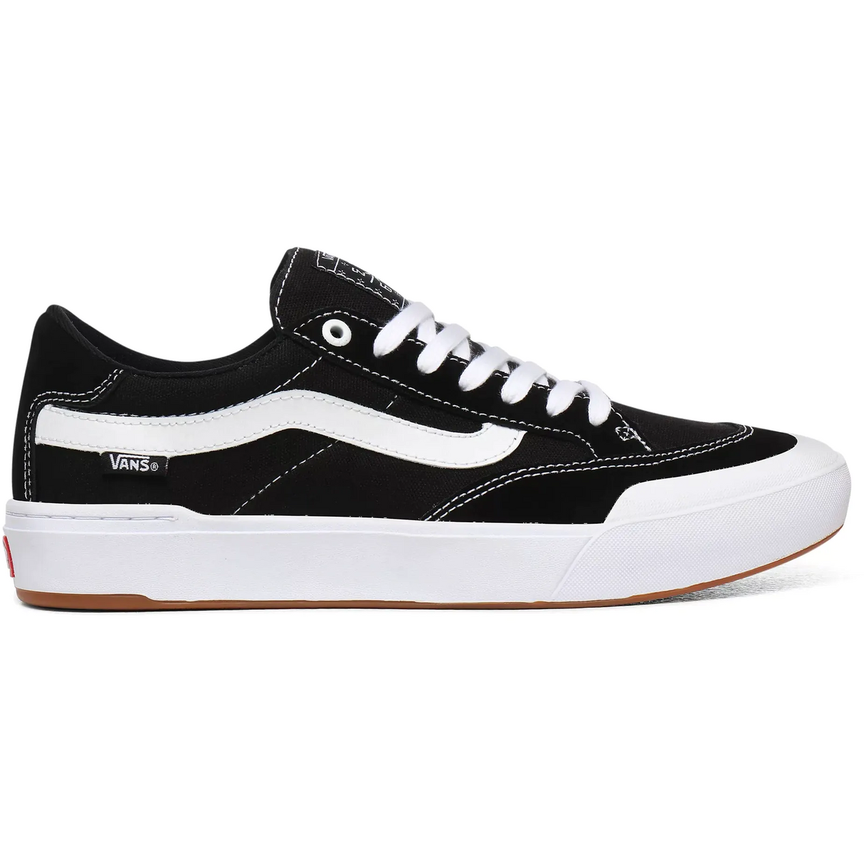 Vans Berle Pro Skate Shoes - Black/True White