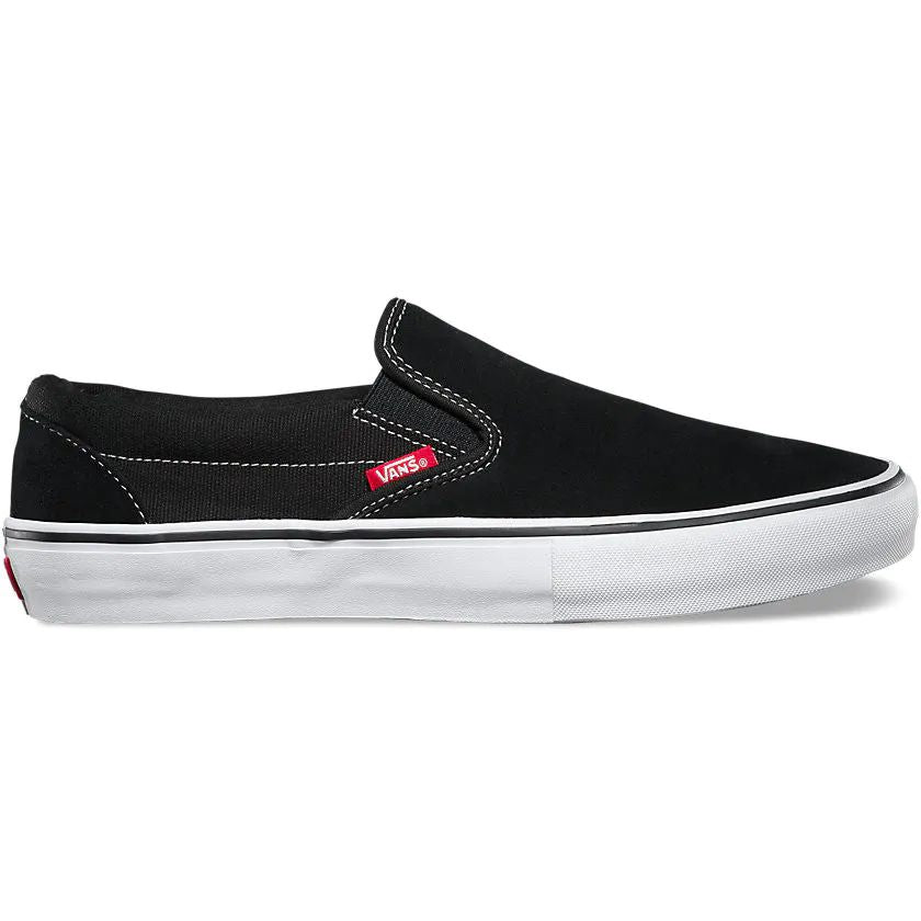 Vans Slip-On Pro Skate Shoes - Black/White/Gum