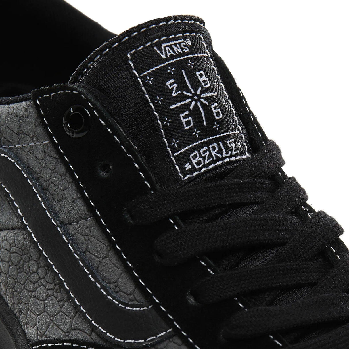 Vans Berle Pro (Croc) Skate Shoes - Black/Pewter