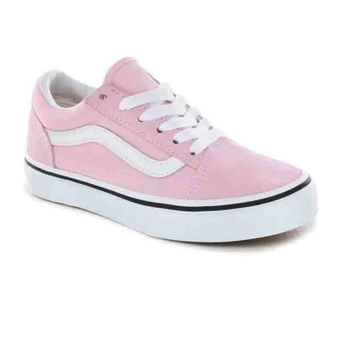 Vans Old Skool Kids Skate Shoes - Lilac Snow/True White