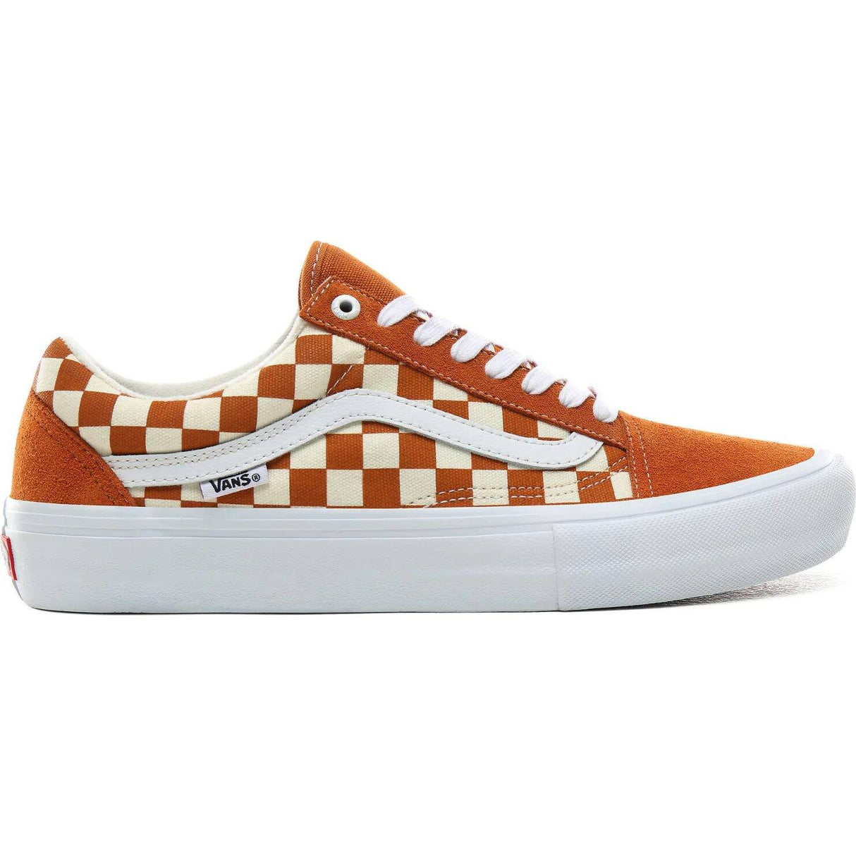 Vans Old Skool Pro (Checkerboard) Skate Shoes - Golden Oak